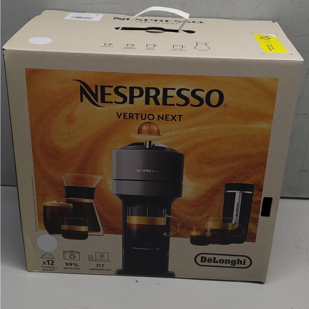 Nespresso Vertuo Next Coffee & Espresso Maker by De’Longhi Black NEW In Box - Picture 10 of 10